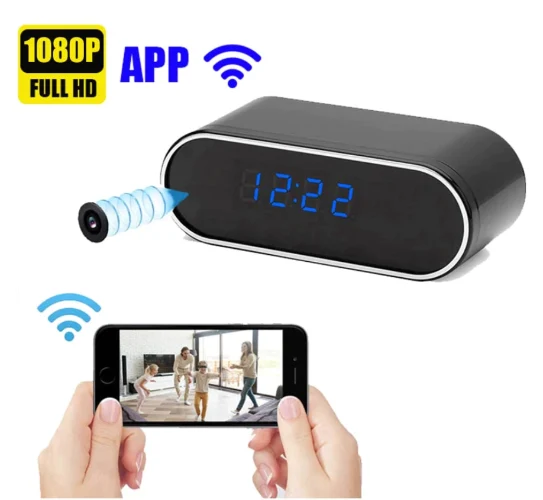 מצלמה נסתרת WIFI סמויה בשעון מעורר