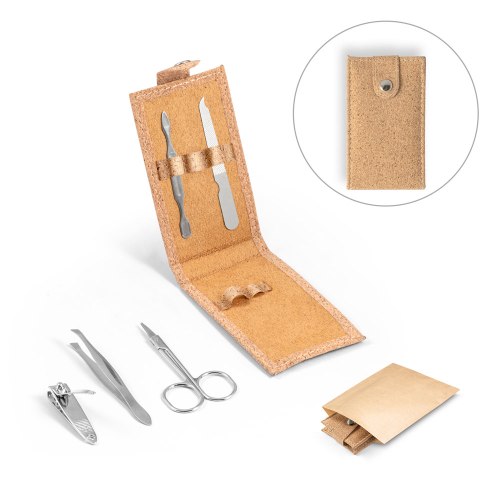 סט מניקור בנרתיק שעם