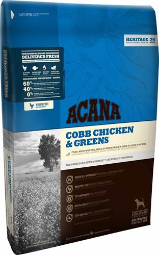 acana cobb chicken & greens עוף וירקות 11.4 ק"ג