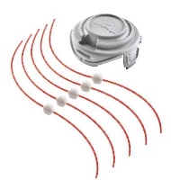 Black+Decker GL9035 900W ראש חרמש עם חוטי חיתוך אדומים ואביזרי חיבור
