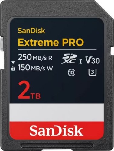 כרטיס זיכרון SanDisk Extreme PRO SDSDXXD-2T00-GN4IN SDXC UHS-I U3 V30 2TB