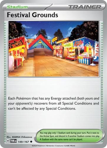 קלף בודד single פוקימון - festival grounds - Twilight Masquerade - 149/167