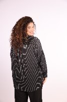 חולצת ויויאן פסים שחור