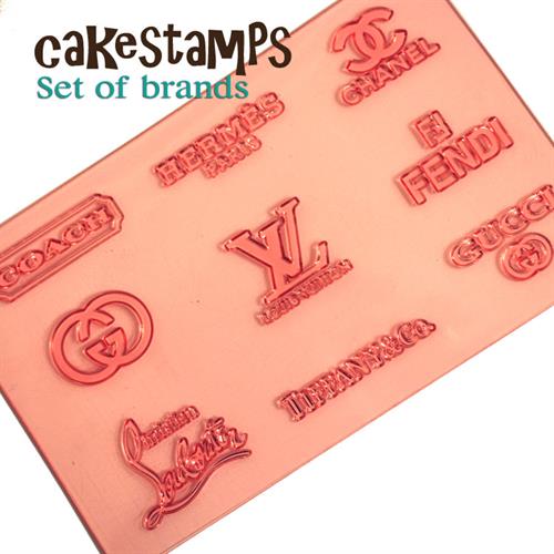 How to use fondant LV STAMP SET