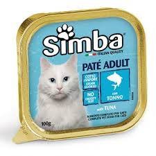 מעדן לחתולים סימבה בטעם טונה 100 גרם - SIMBA WITH TUNA 100G