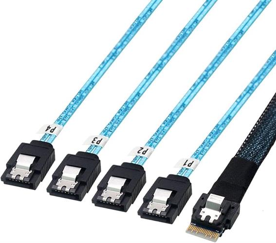 CABLE SFF-8654 i4 slimsas to x4 Sata 60cm