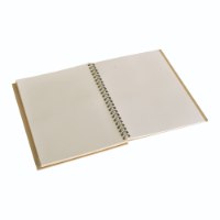 ספר אורחים A4 ספירלה MDF עם 50 דפי שמנת 110 גרם N