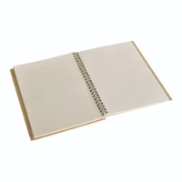 ספר אורחים A4 ספירלה MDF עם 50 דפי שמנת 110 גרם N