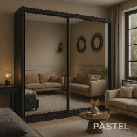ארון הזזה יהלום שחור – דגם יוקרתי מבית Pastel