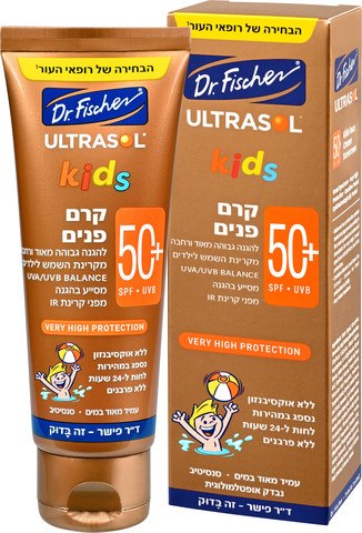 ד"ר פישר-קרם פנים  להגנה +SPF50 לילדים