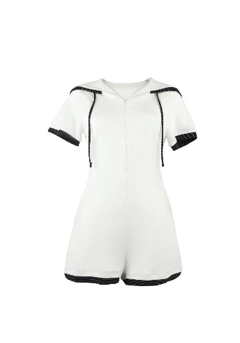 The Street Gala White & Black Romper