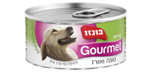 בונזו מעדן גורמה טונה ואורז 170 גרם - BONZO GOURMET TUNA & RICE 170G