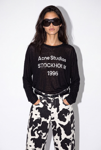 חולצת acne שחור