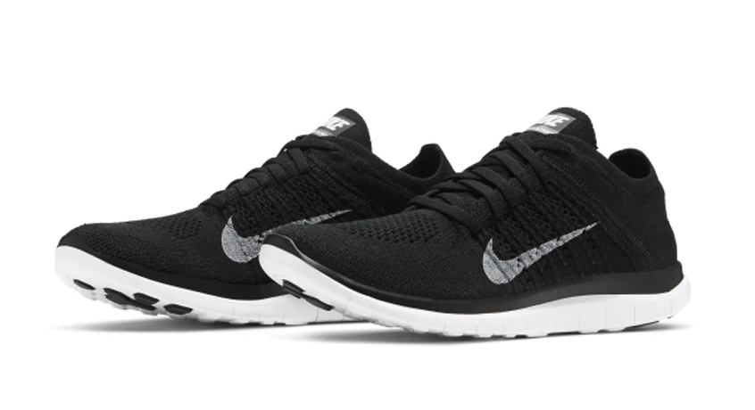 נעלי נייק Nike Free Flyknit שחור לבן