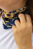 צעיף ספארי כחול