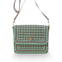 תיק Cross Body קטן בגוון ירוק דגם CLOVER מידות 19x6x16 ס"מ של חברת PIP STUDIO