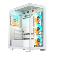 מארז לבן GIGABYTE C500 PANORAMIC STEALTH ICE Mid-Tower ATX