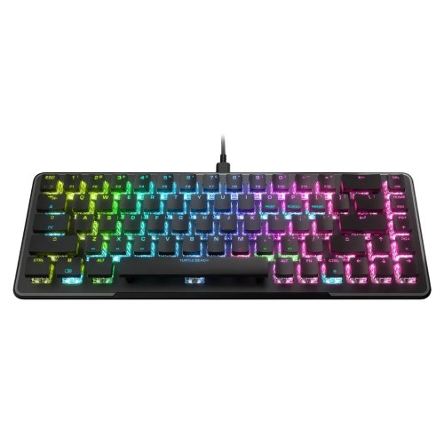 מקלדת קומפקטית לגיימינג Turtle Beach Vulcan II Mini עם מתגים מכניים-אופטיים