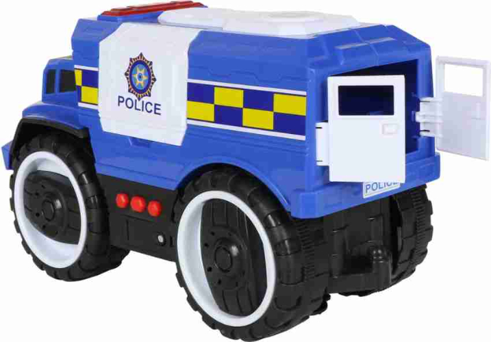רכב ג'יפ משטרה כחול  אורות וצלילים - POLICE CITY - RESCUE
