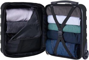 טרולי קשיח עליה למטוס CABIN MAX ANODE 24L ELEMENTAL BLUE 40x30x20
