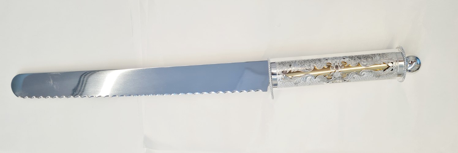 סכין לחלות שבת ויקטורינוקס  H6 victorinox כסף טהור 925