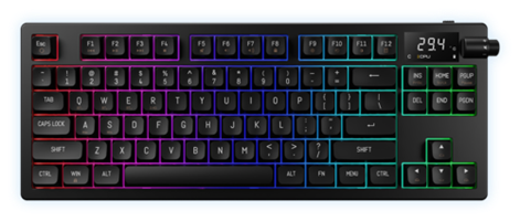 מקלדת מכנית אלחוטית  GEMDIAS HERMES M7 HYBRID GAMDIAS