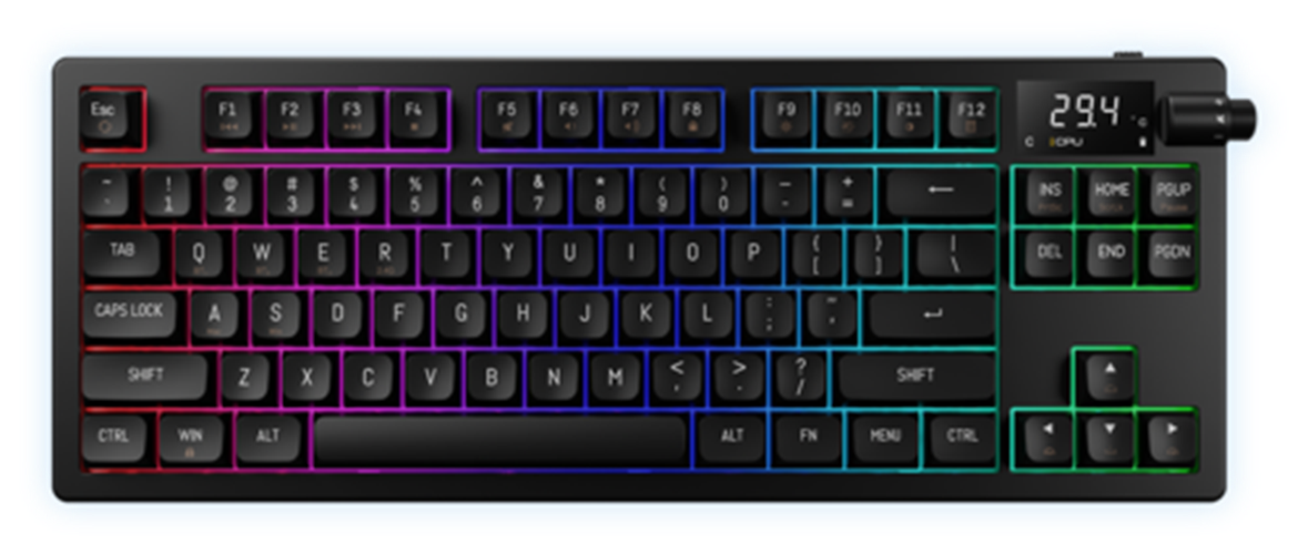 מקלדת מכנית אלחוטית  GEMDIAS HERMES M7 HYBRID GAMDIAS
