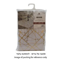 מפת שולחן מהודרת "שיש כסף" 140x350 ס"מ