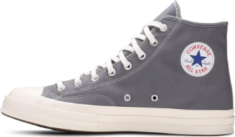 Comme des Garçons PLAY x Chuck 70 High Steel Gray