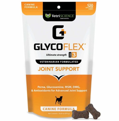 גלייקופלקס GLYCO FLEX למפרקים ועצמות 120 לעסניות