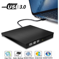 צורב DVD חיצוני, USB 3.0 בצבע שחור/לבן