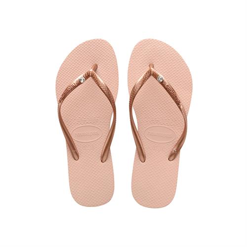 Havaianas Slim Crystal Glamour- ורוד בלט
