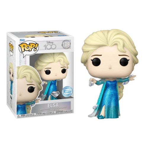 בובת פופ Funko Pop! Disney 100: Frozen - Elsa (Diamond Collection) #1319