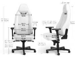 תרשים מידות כיסא מנהלים Noblechairs Legend White Edition 