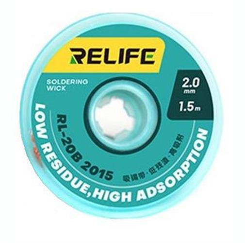 סרט נחושת טהורה להסרת בדיל - 2 ממ - דגם RL-20B מבית RELIFE