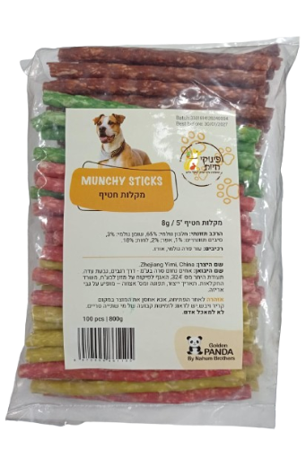 מקלות מאנצ'י חטיף משלים לכלבים פנדה - 800 גרם
