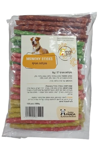 מקלות מאנצ'י חטיף משלים לכלבים פנדה - 800 גרם