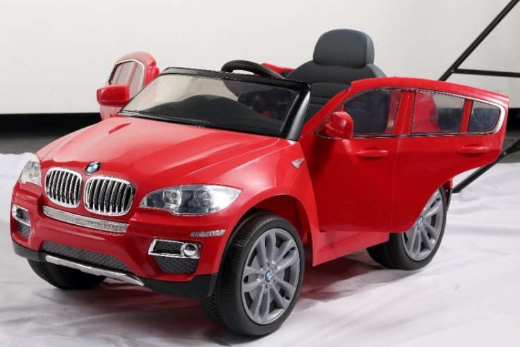 מכונית BMW X6 12V כולל שלט גלגלי גומי