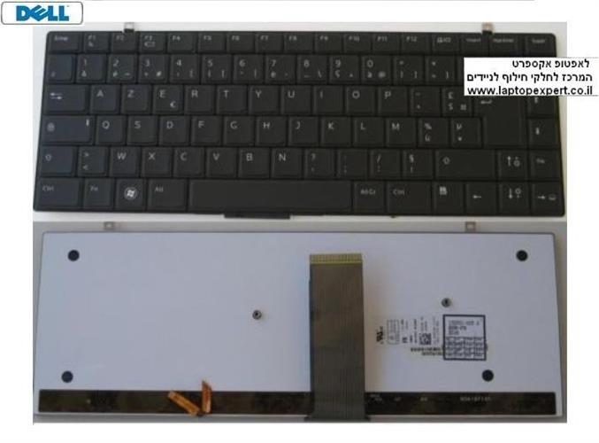 מקלדת למחשב נייד דל כולל תאורה Studio XPS 1340 1640 Backlit Black XSB87 - 0HW184 - NSK-DF101