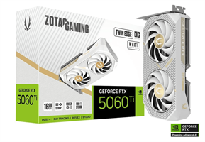 כרטיס מסך – ZOTAC GAMING GeForce RTX 5060 Ti 16GB Twin Edge OC White Edition