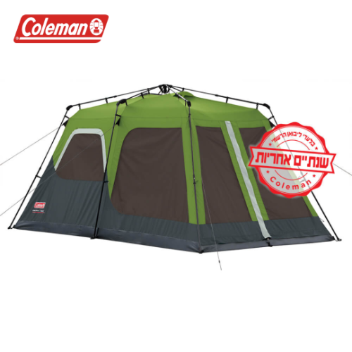 אוהל להקמה מהירה ל-8 אנשים מבית קולמן Coleman | מקט 2000026677|קפיץ קפוץ
