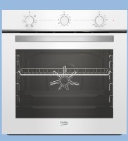 תנור בנוי מכני 65 ליטר דגם BBIE11100W בקו BEKO זכוכית לבנה