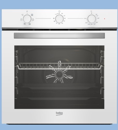 תנור בנוי מכני 65 ליטר דגם BBIE11100W בקו BEKO זכוכית לבנה