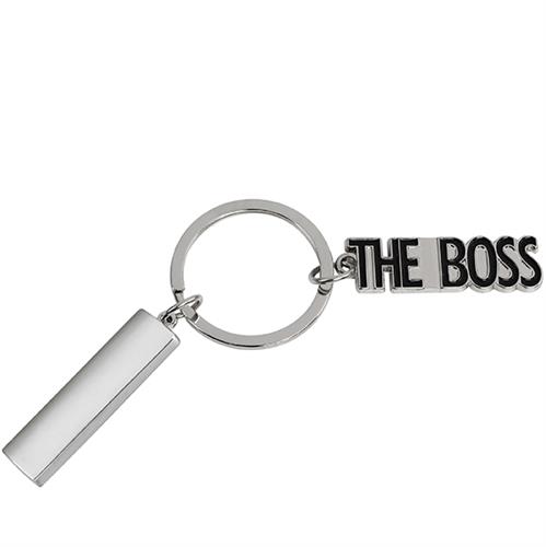 מחזיק מפתחות הבוס THE BOSS עם לוחית לחריטה דגם 5263