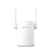 מגדיל טווח TP-Link AC750 RE205 – 5GHz פריט בודד של מגדיל הטווח הלבן עם שתי אנטנות פרושות כלפי מעלה