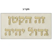 כרית ברית מילה דמוי עור מהודר אותיות בולטות 74X50 ס"מ