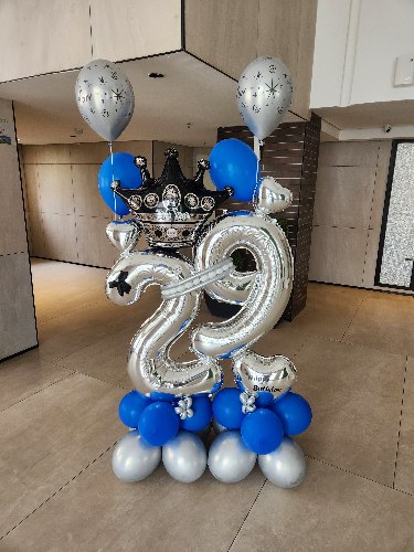 מעמד בלונים לגבר מושלם וחגיגי