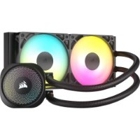 קירור נוזלי למעבד צבע שחור Corsair NAUTILUS 240 RS ARGB – יחידת קירור עם שני מאווררים מוארים ומשאבה עם לוגו Corsair מואר