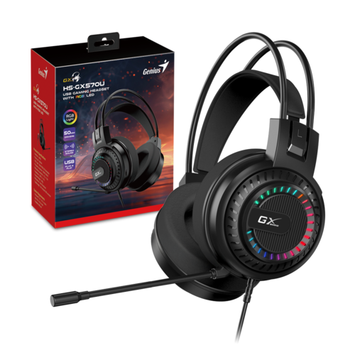 אוזניות גיימינג GENIUS GAMING HEADSET HS-GX570U
