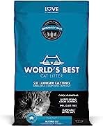  World's Best ™ Purely Fresh Clumping Multi-Cat Corn Cat Litter - Lotus Blossom Scent, Natural